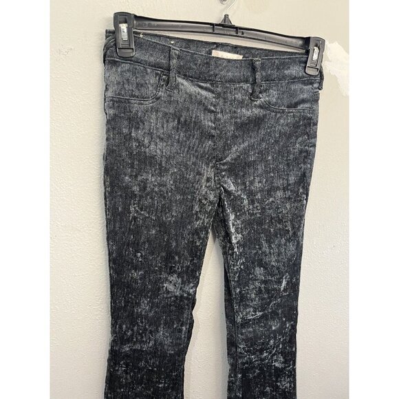Altar’d State Velour Flare Gray Pants Women Small Pull On Stretchy - Picture 3 of 16